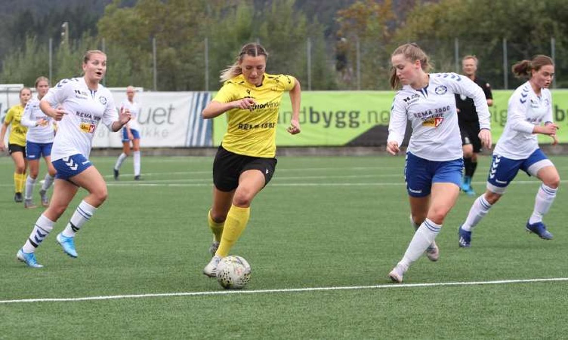 Ingeborg Sundal Ljostveit tok Kuventræ med storm og skåra nær halvparten av damelaget sine skåringer i opprykkssesongen (Foto: Kjetil Vasby Bruarøy, Midtsiden).